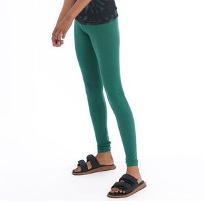 Hard Tail High Rise Ankle Legging Emerald